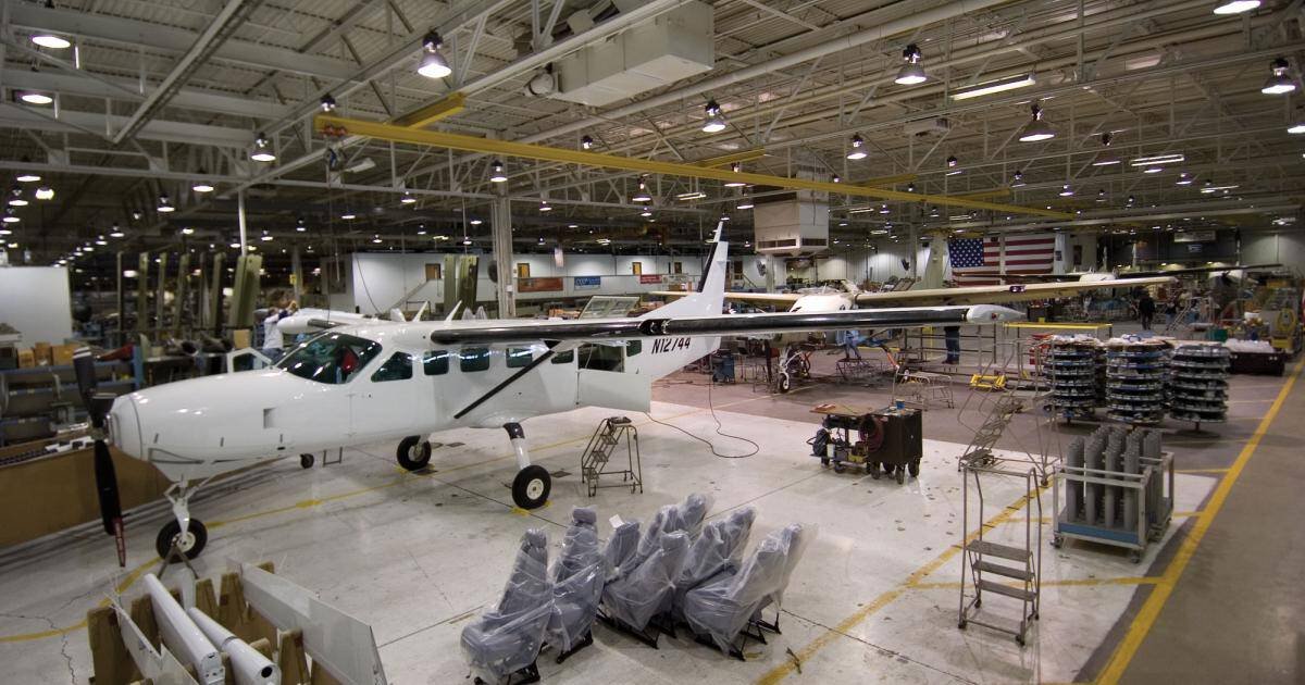 Fábrica de aviones Rans en Kansas.